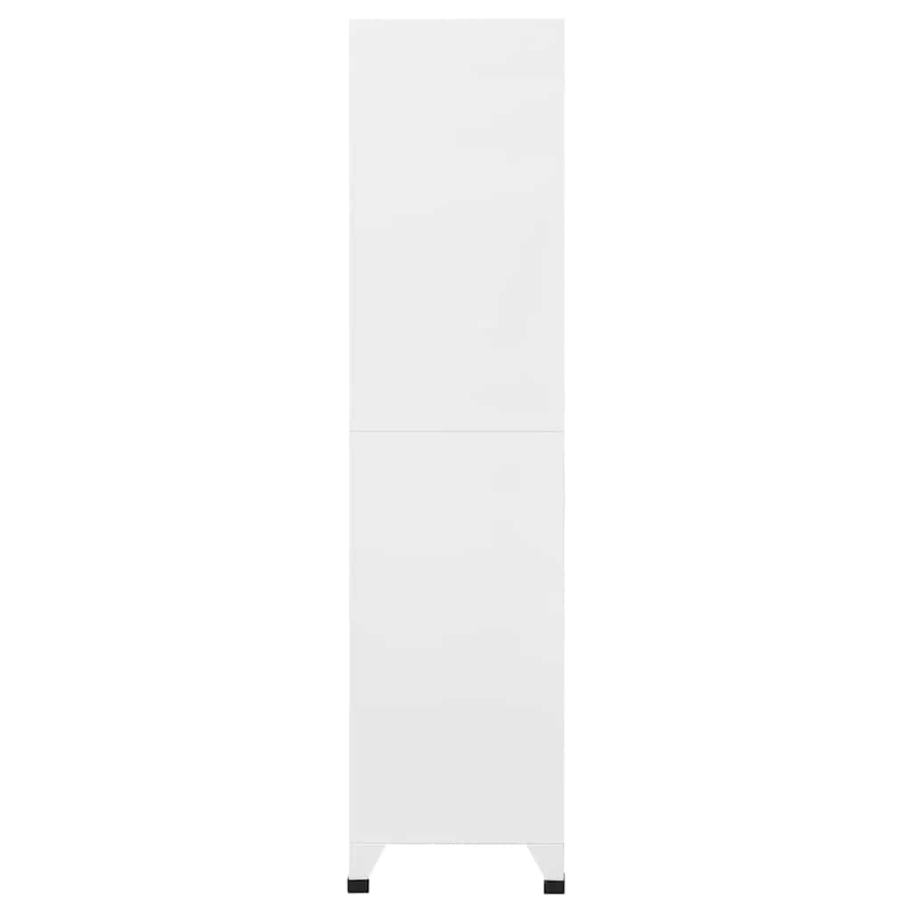 skab 90x40x180 cm stål lysegrå