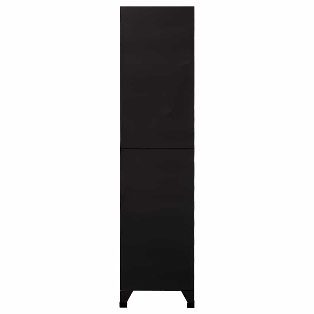 skab 90x40x180 cm stål sort