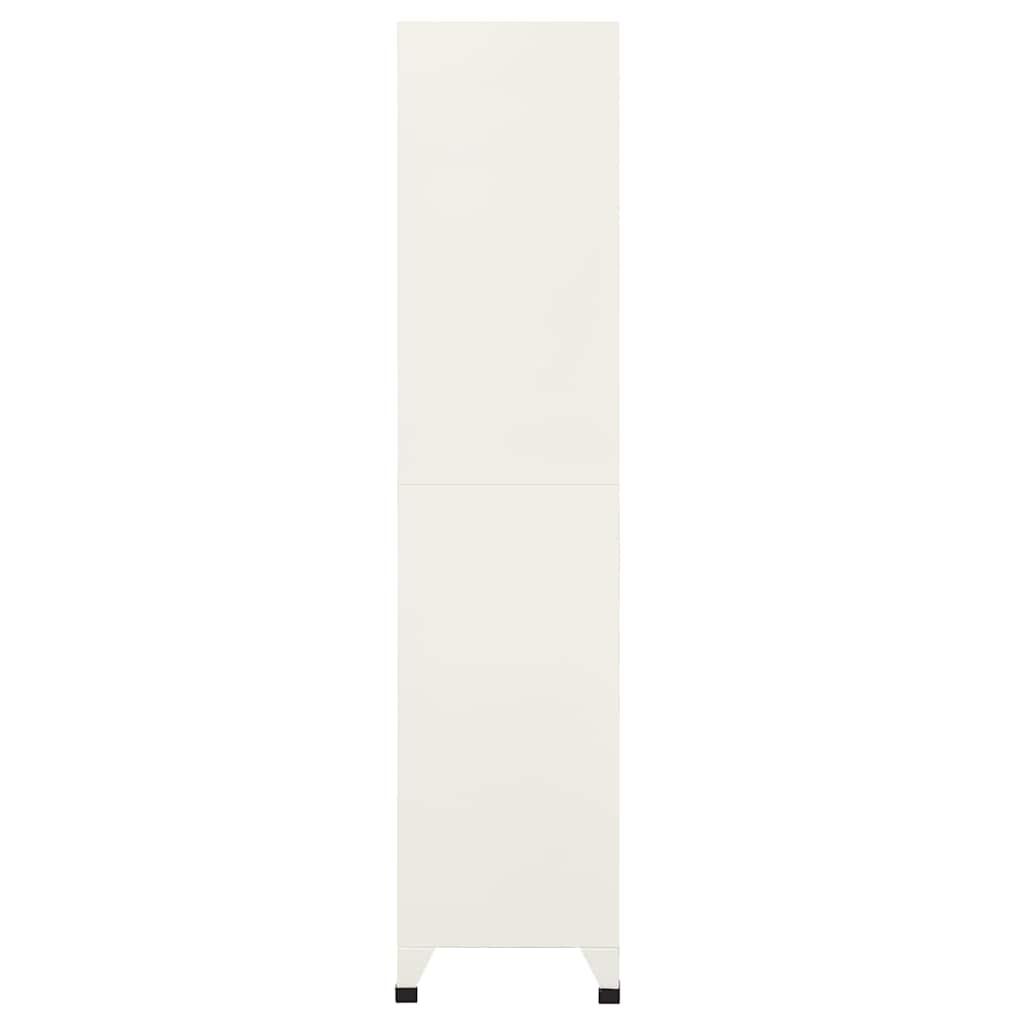skab 90x40x180 cm stål grå og blå