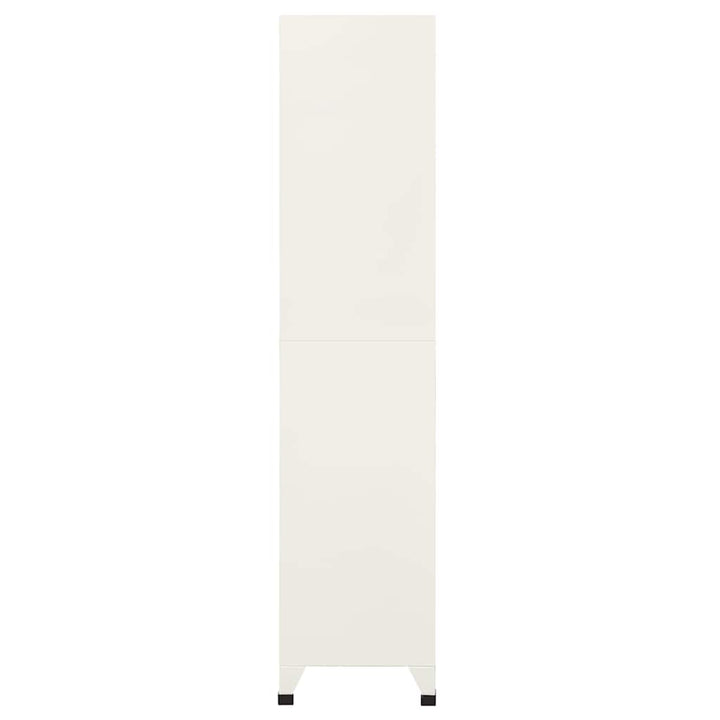 skab 90x40x180 cm stål grå og blå