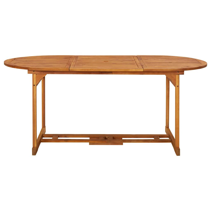 spisebordssæt til haven 7 dele 180x90x75 cm massivt akacietræ