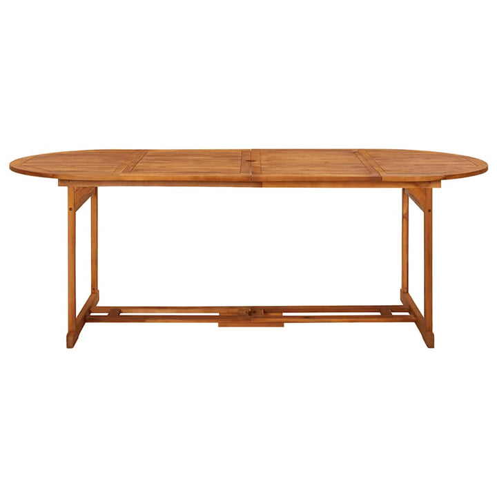 spisebordssæt til haven 9 dele 220x90x75 cm massivt akacietræ