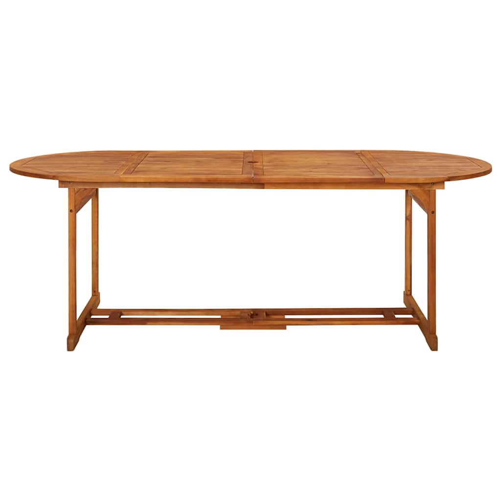 spisebordssæt til haven 9 dele 220x90x75 cm massivt akacietræ