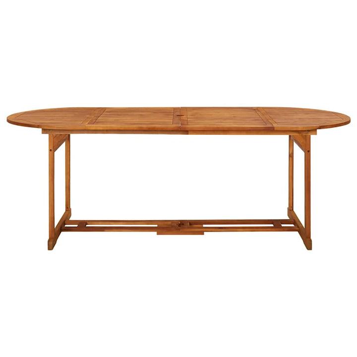 spisebordssæt til haven 9 dele 220x90x75 cm massivt akacietræ
