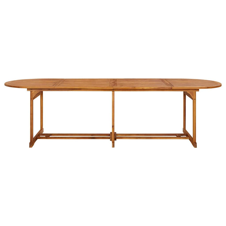 spisebordssæt til haven 11 dele 280x90x75 cm massivt akacietræ