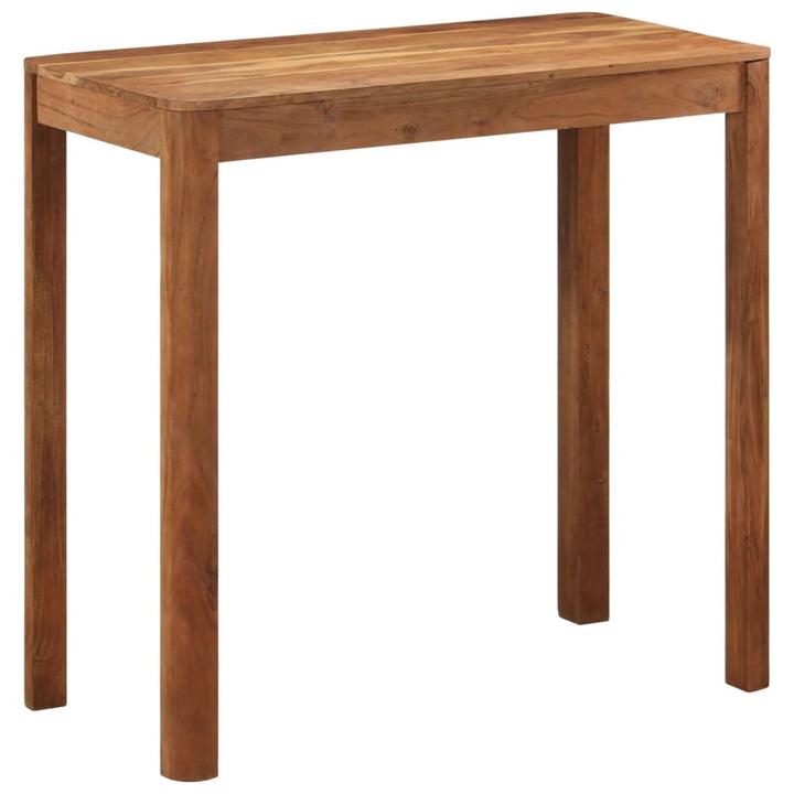 barbord 110x55x106 cm massivt akacietræ med honningfinish