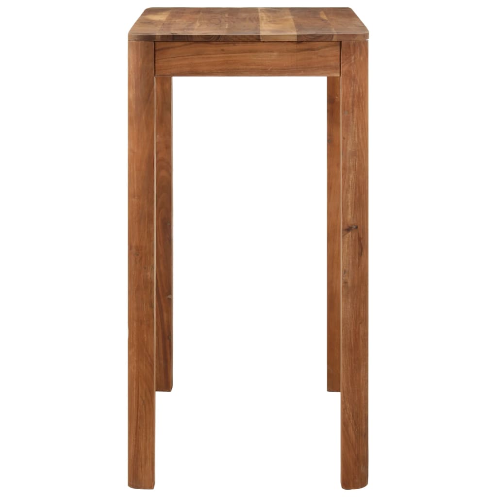 barbord 110x55x106 cm massivt akacietræ med honningfinish