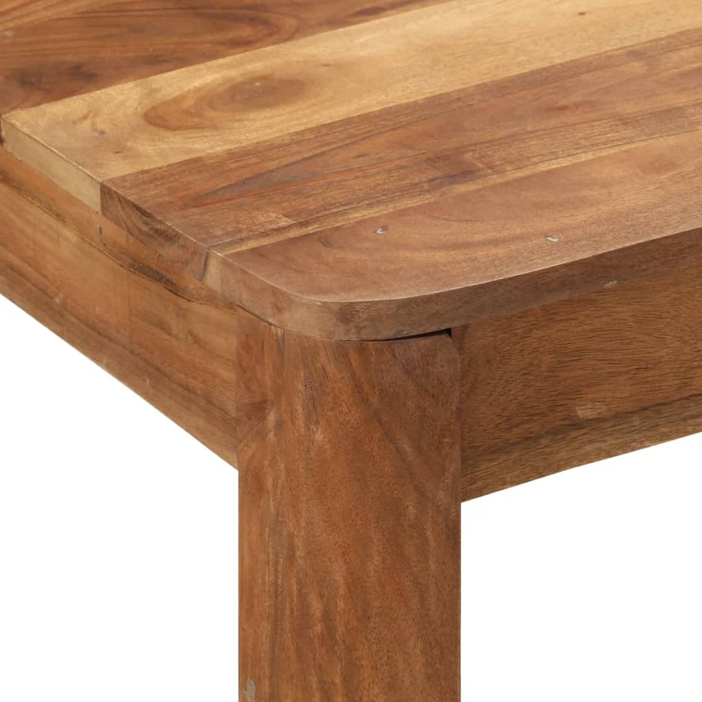 barbord 110x55x106 cm massivt akacietræ med honningfinish