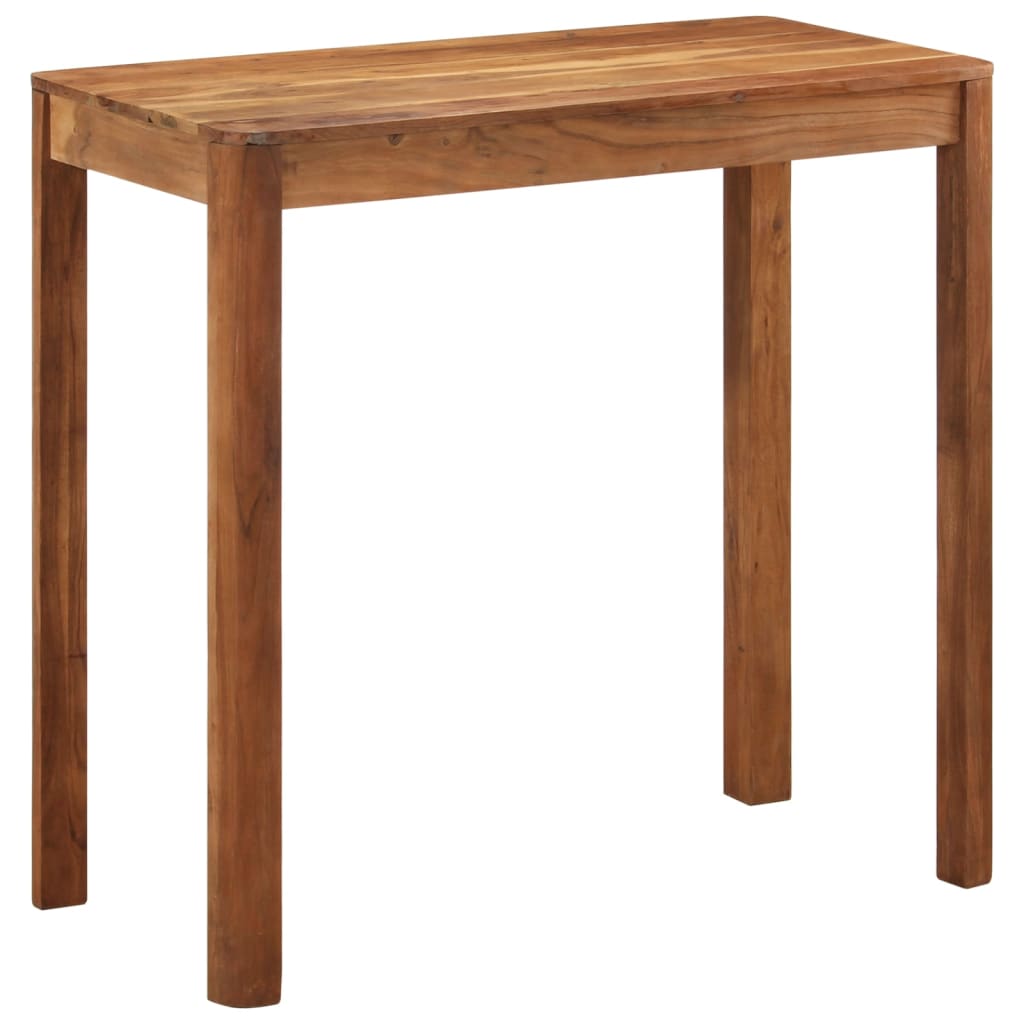 barbord 110x55x106 cm massivt akacietræ med honningfinish