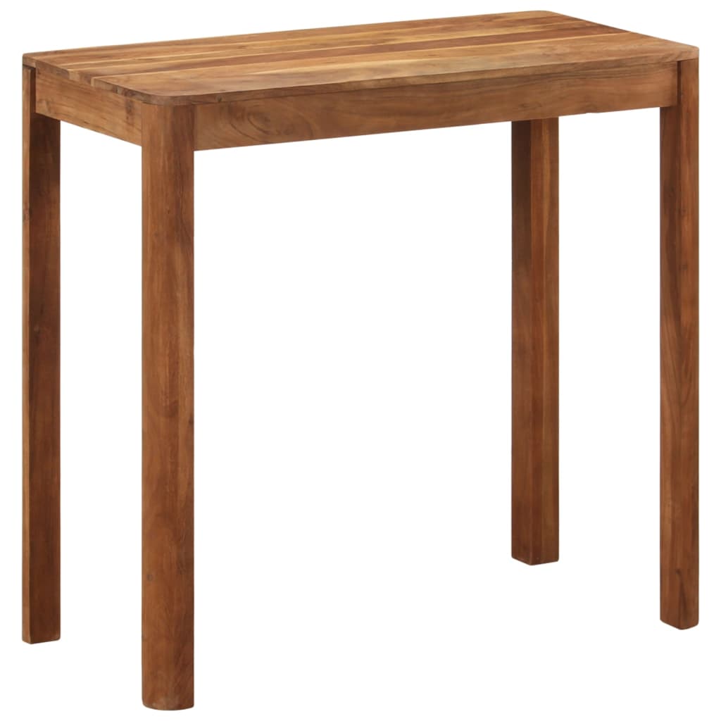 barbord 110x55x106 cm massivt akacietræ med honningfinish