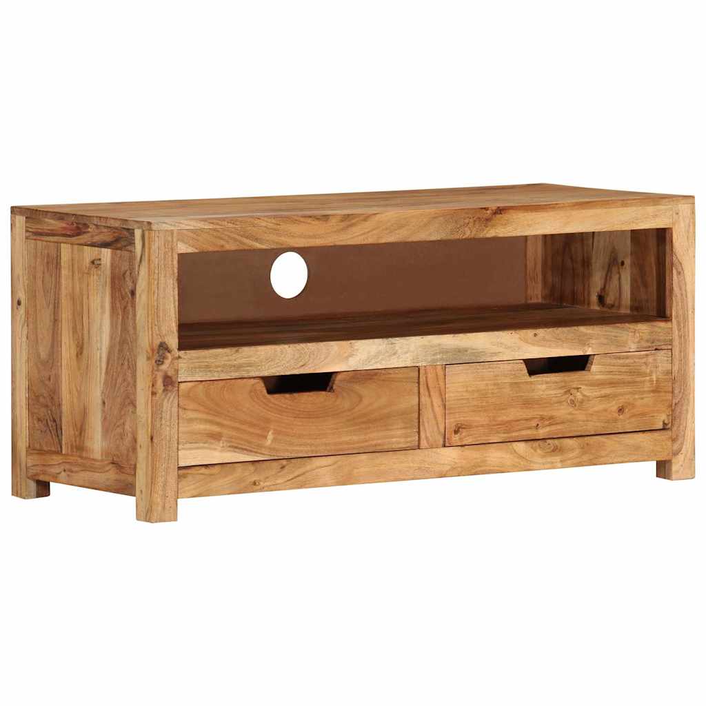 tv-bord 88x35x40 cm massivt akacietræ