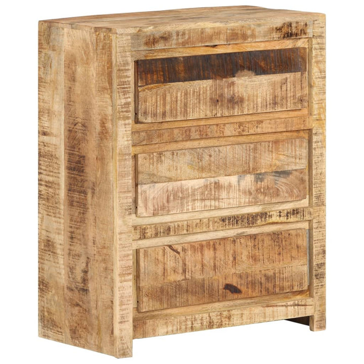 skuffeskab 60x33x75 cm massivt mangotræ