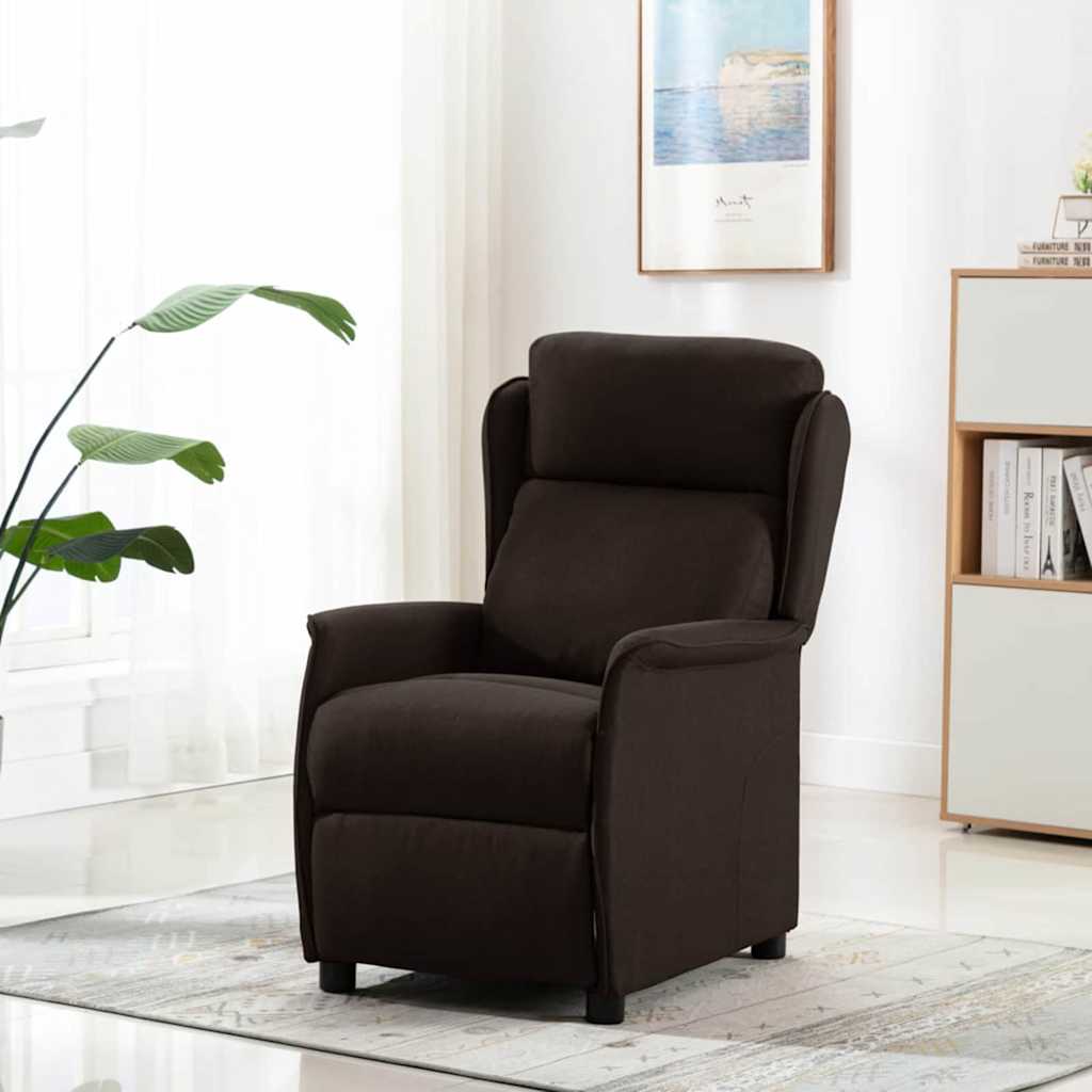 Liggestol Mørk Brun 66,5 x 94 x 101,5 cm Polyester