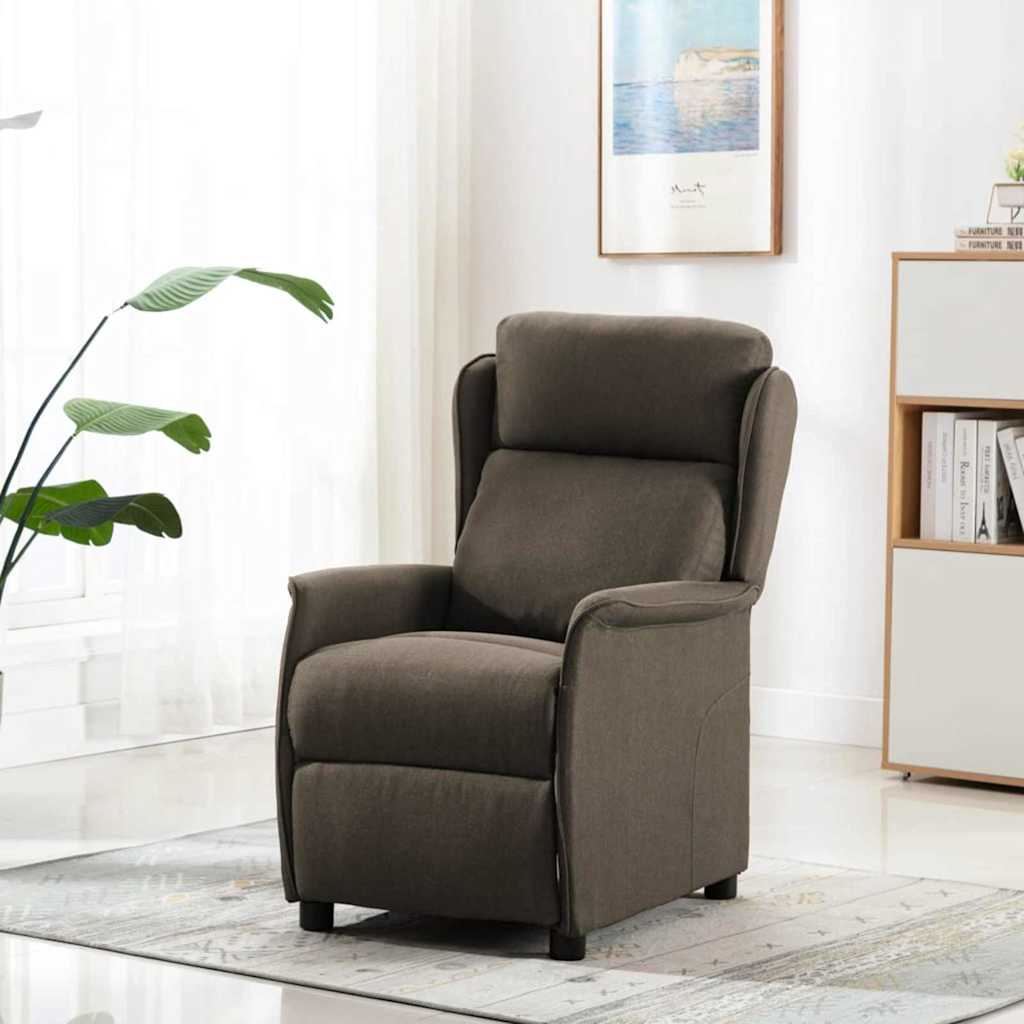 Liggestol Gråbrun 66,5 x 94 x 101,5 cm Polyester
