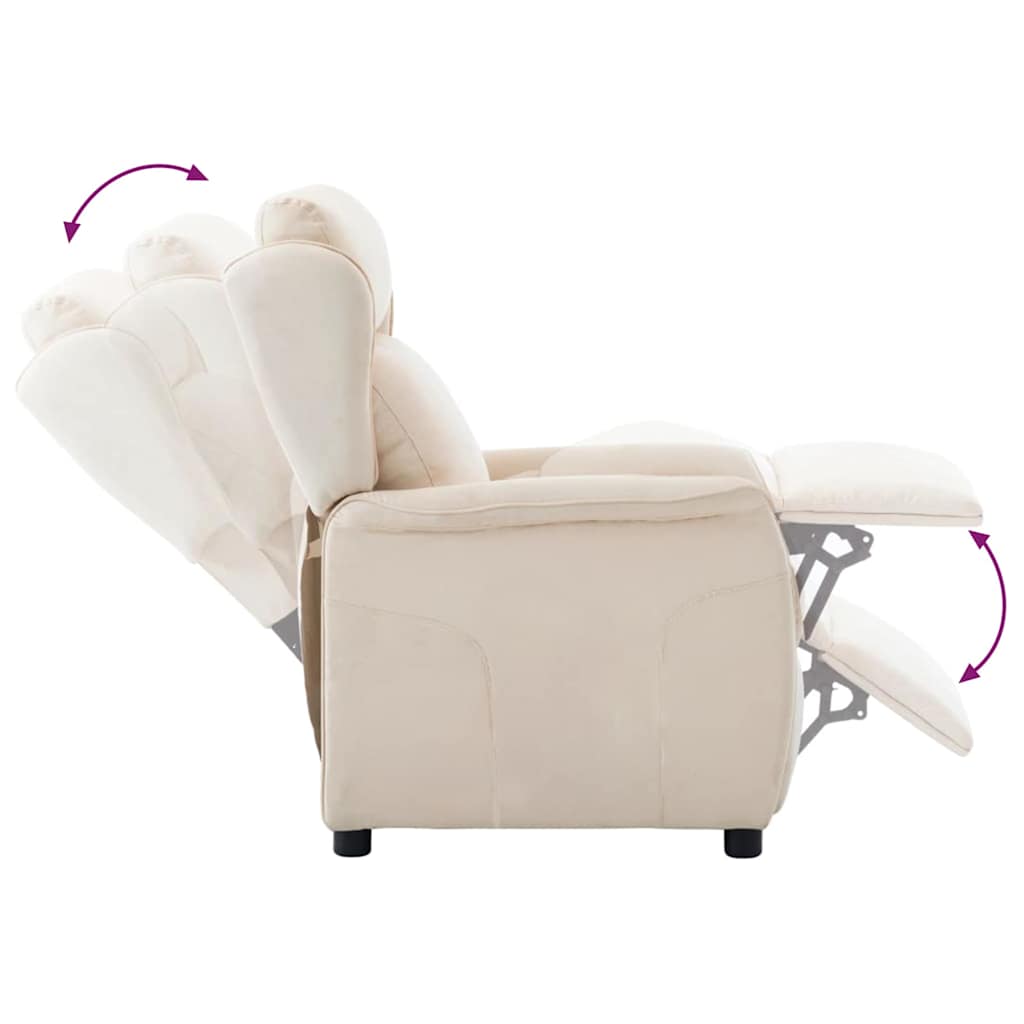 Liggestol Creme 66,5 x 94 x 101,5 cm Polyester