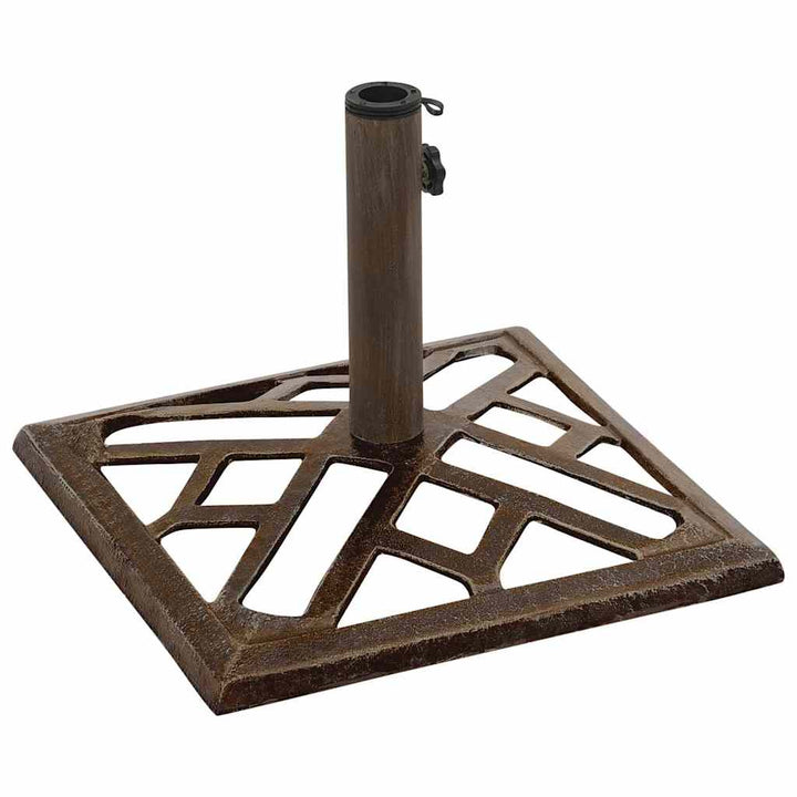 parasolfod 44x44x31 cm støbejern bronzefarvet