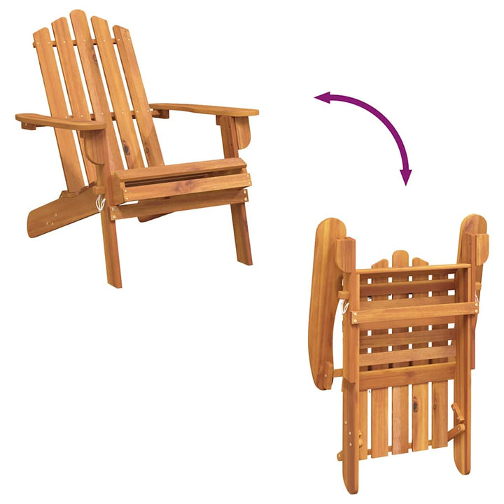 Adirondack-havestol massivt akacietræ