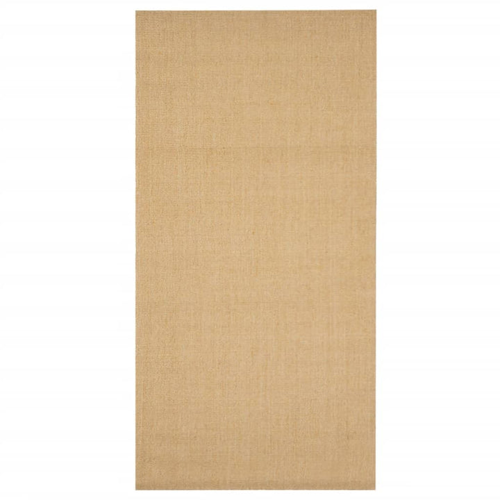 gulvtæppe 100x200 cm naturlig sisal sandfarvet