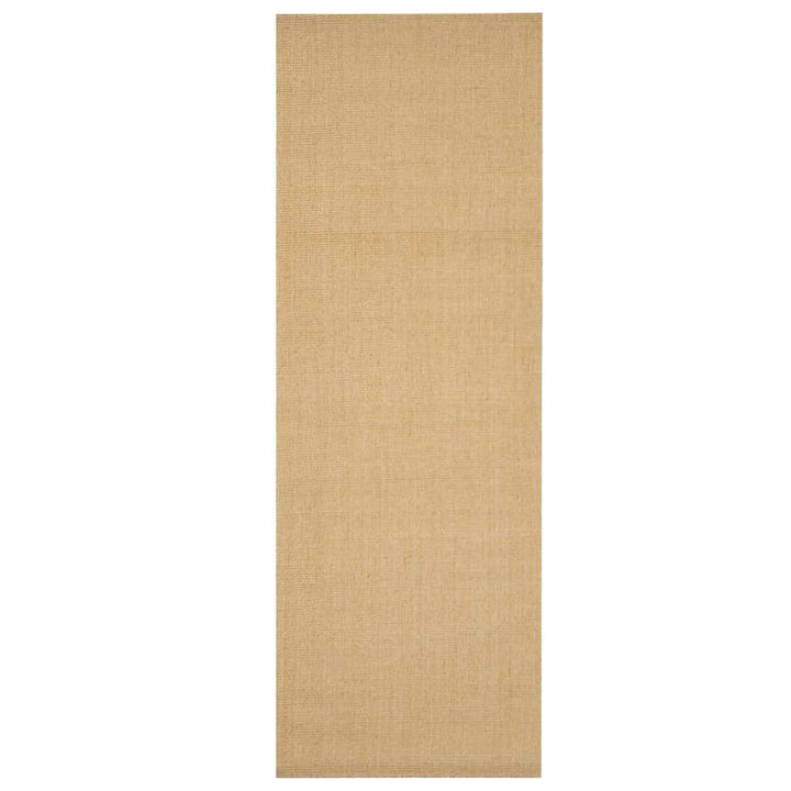 gulvtæppe 100x300 cm naturlig sisal sandfarvet