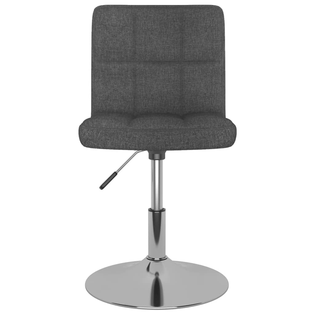 drejelig spisebordsstol stof mørkegrå