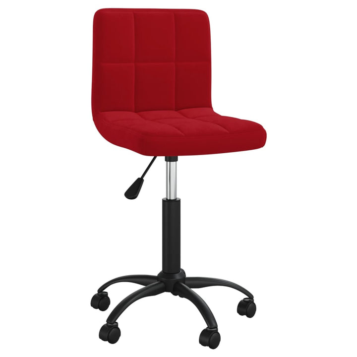 drejelig spisebordsstol fløjl vinrød