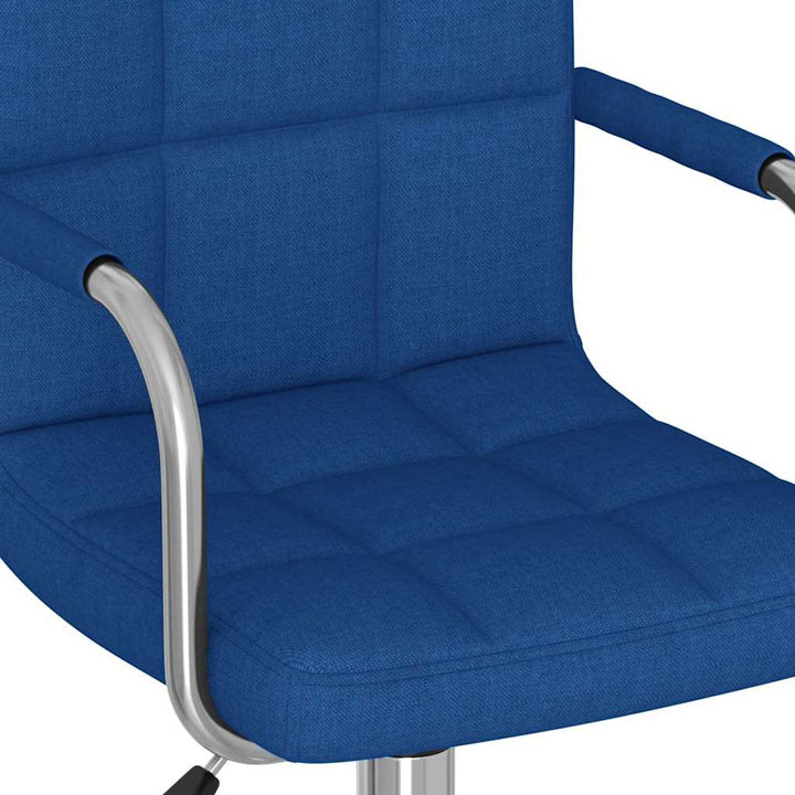 drejelig spisebordsstol stof blå