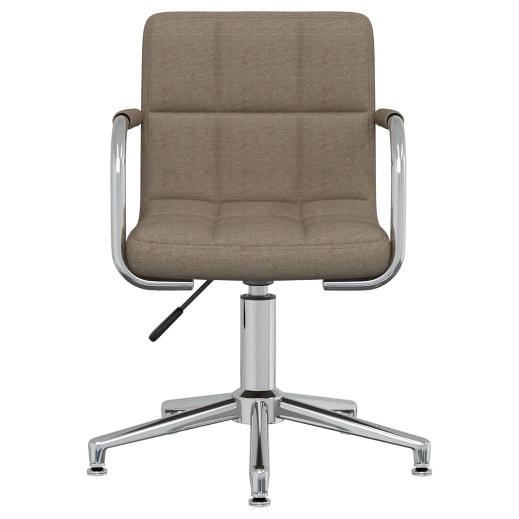 drejelig spisebordsstol stof gråbrun