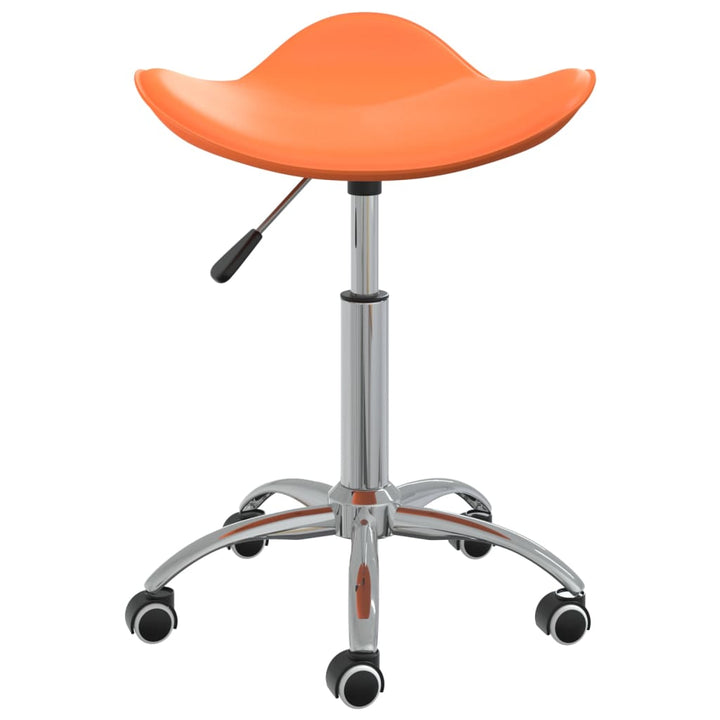 drejelig spisebordsstol kunstlæder orange