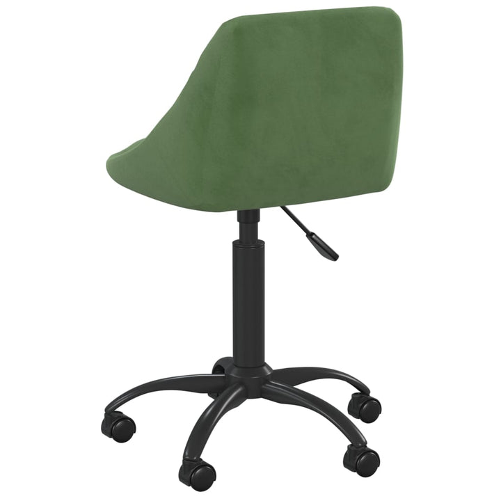 kontorstol fløjl mørkegrøn