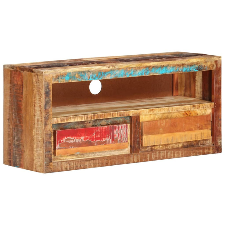 tv-bord 88x30x40 cm massivt genbrugstræ