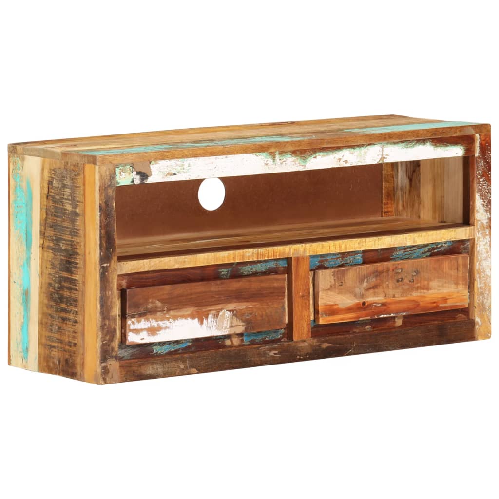 tv-bord 88x30x40 cm massivt genbrugstræ