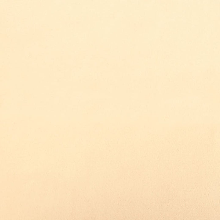 rund puf fløjl 31 x 37 cm abrikosfarvet