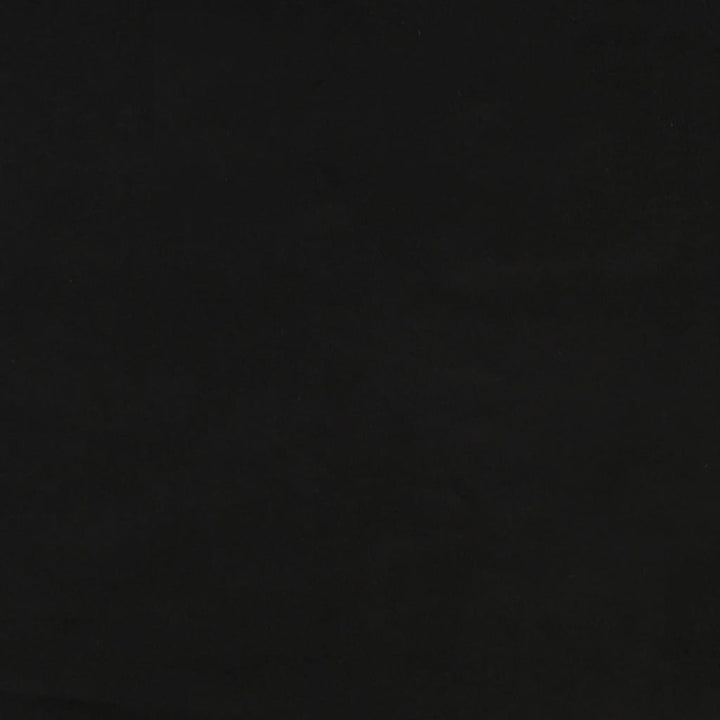 rund puf fløjl 31 x 37 cm sort