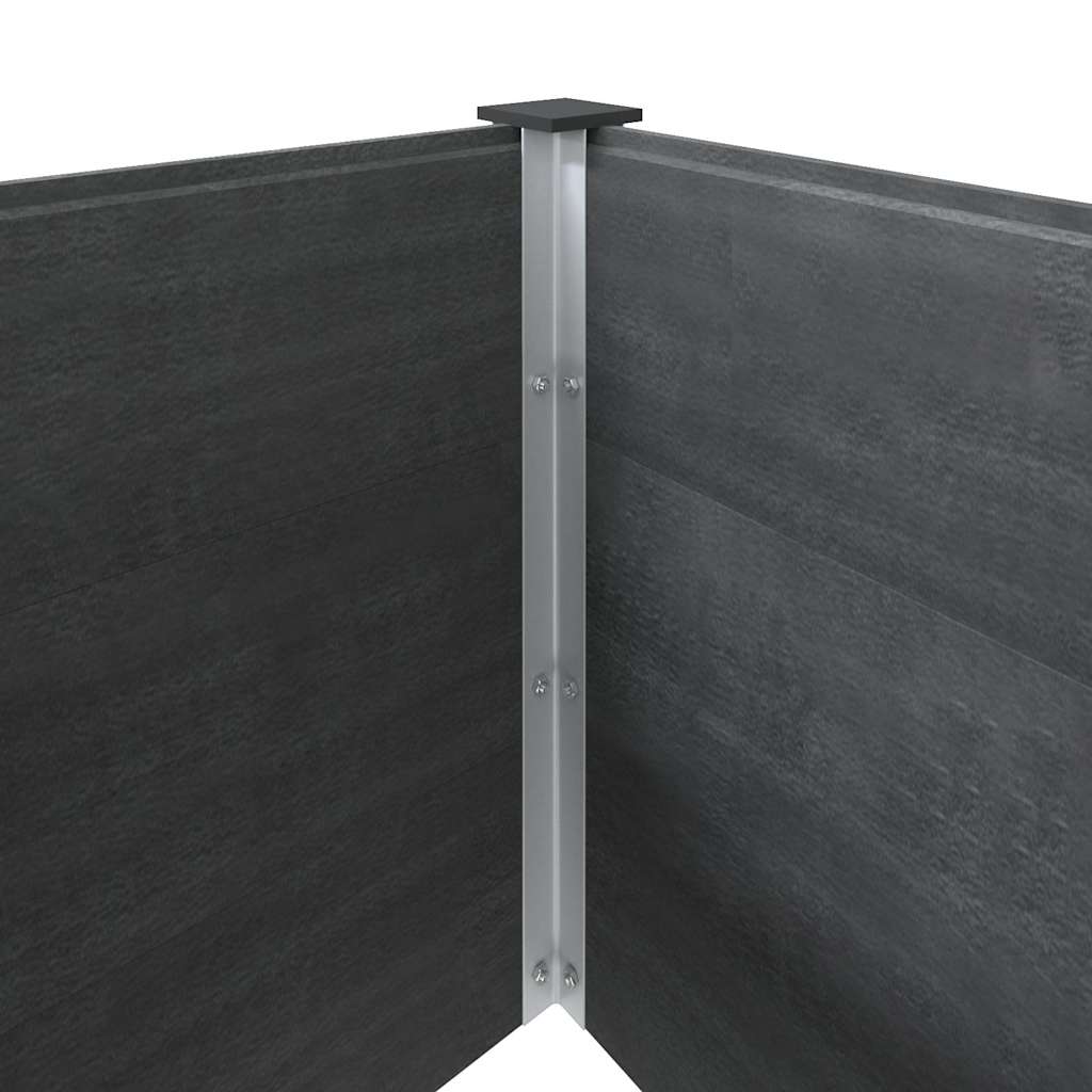 højbed 200x50x54 cm WPC grå