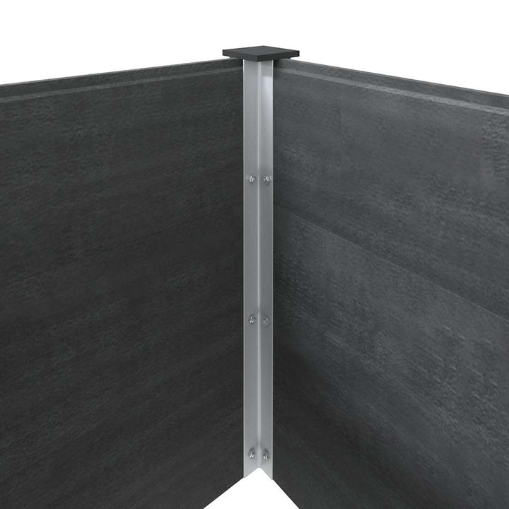 højbed 200x50x54 cm WPC grå