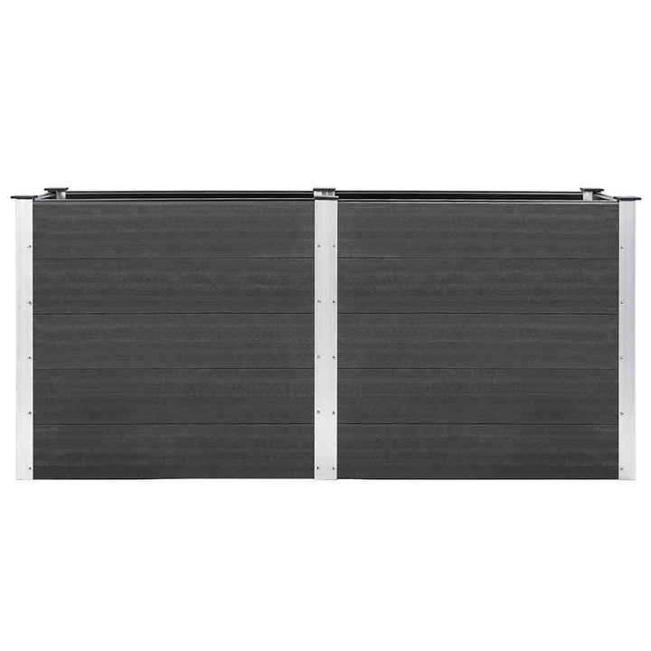 højbed 200x50x91 cm WPC grå