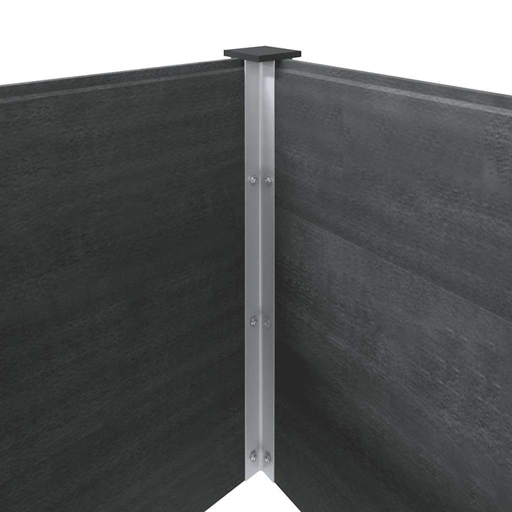 højbed 200x50x91 cm WPC grå
