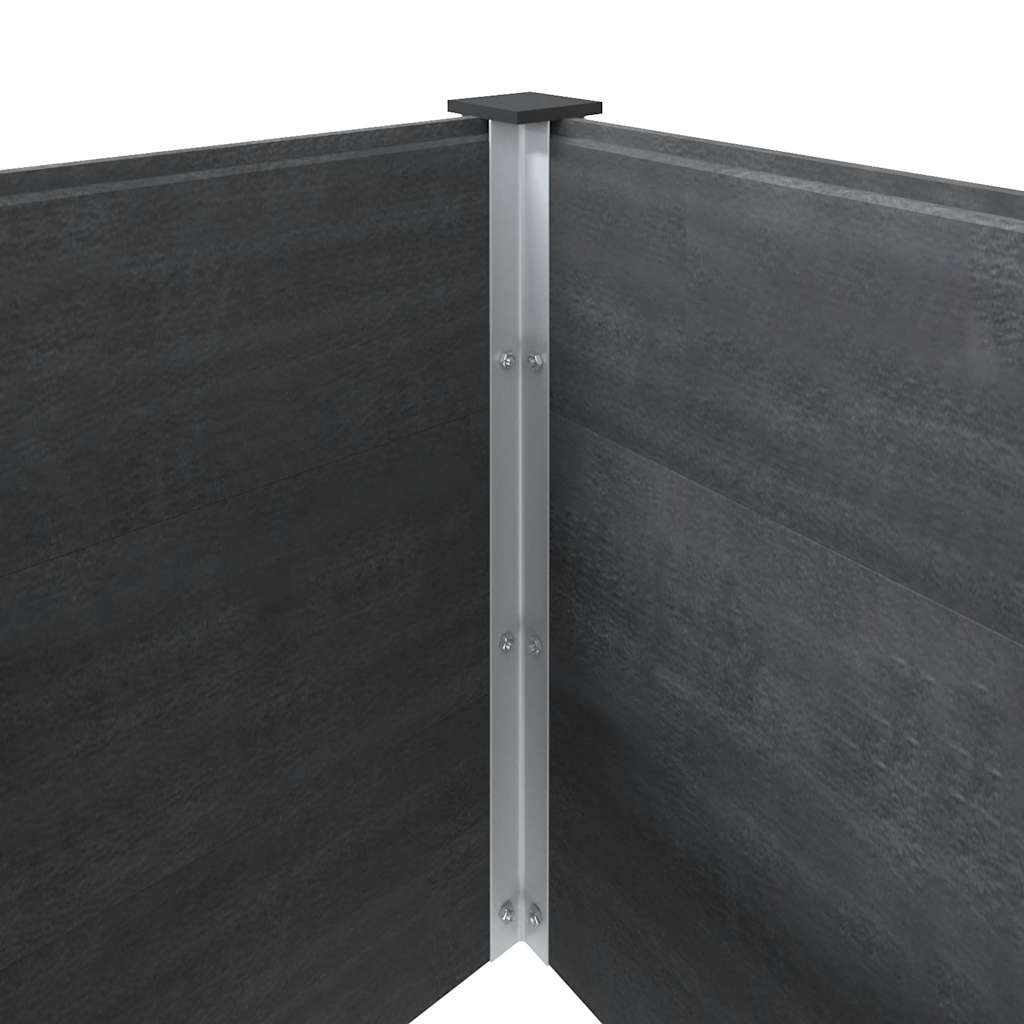 højbed 200x100x54 cm WPC grå