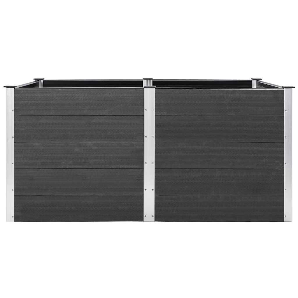 højbed 200x100x91 cm WPC grå