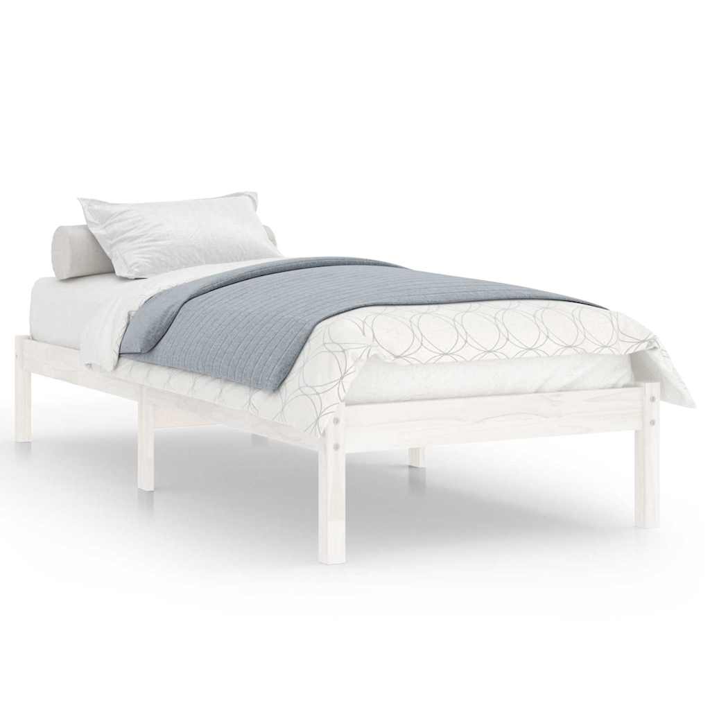 sengeramme 75x190 cm Small Single massivt træ hvid