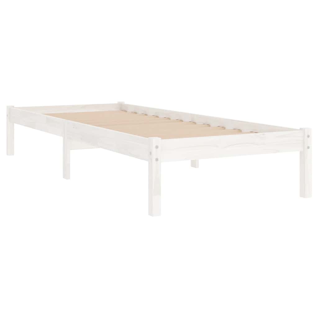 sengeramme 75x190 cm Small Single massivt træ hvid