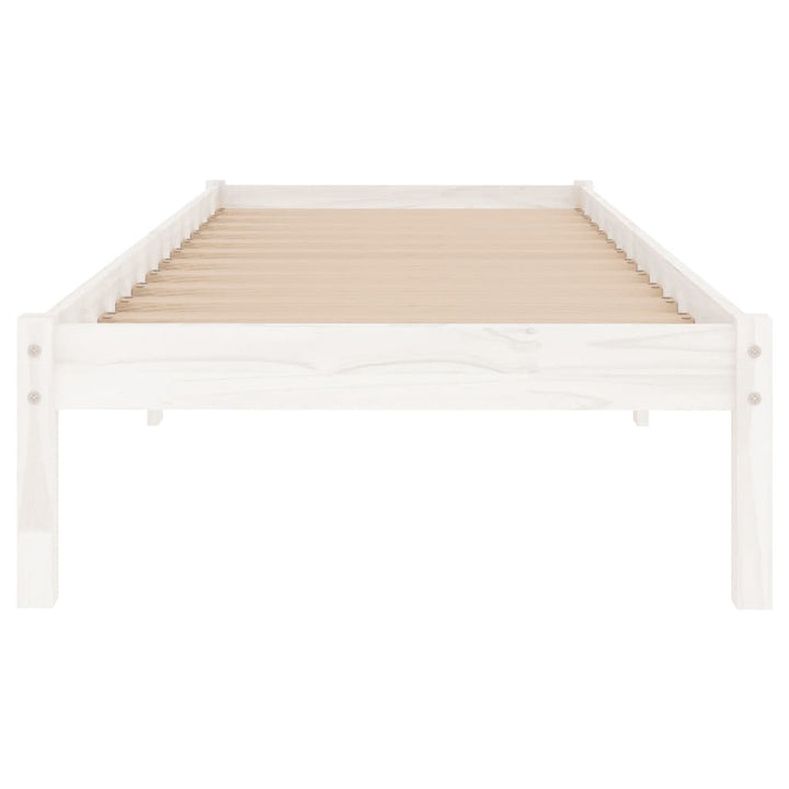 sengeramme 75x190 cm Small Single massivt træ hvid