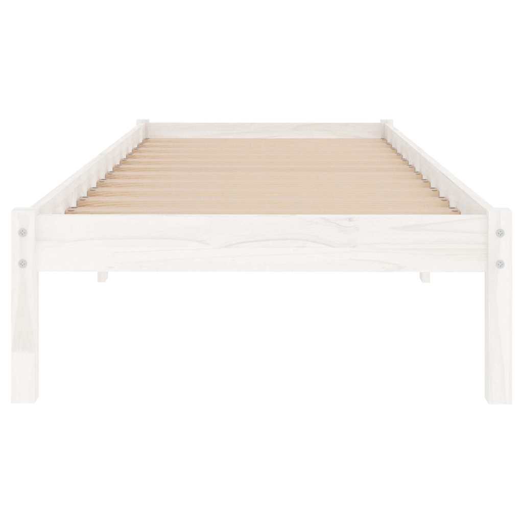 sengeramme 75x190 cm Small Single massivt træ hvid