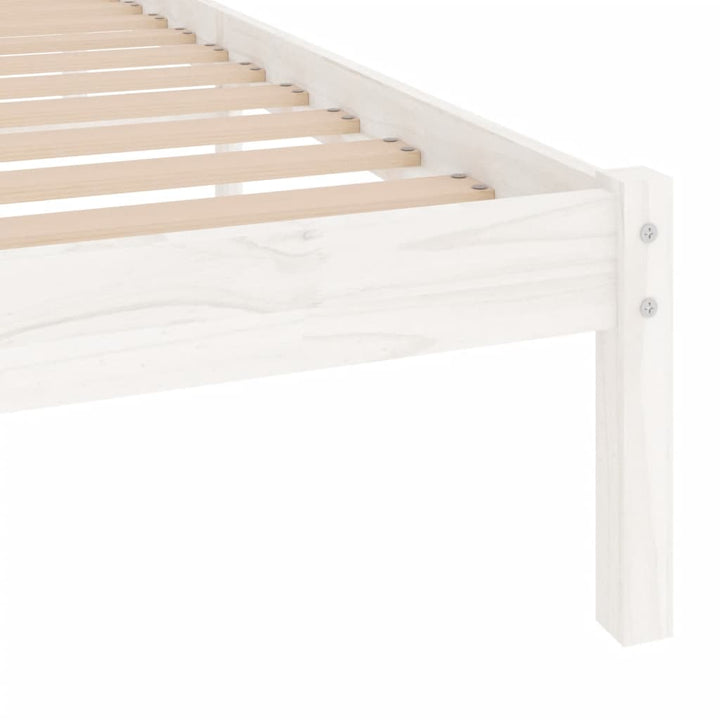 sengeramme 75x190 cm Small Single massivt træ hvid