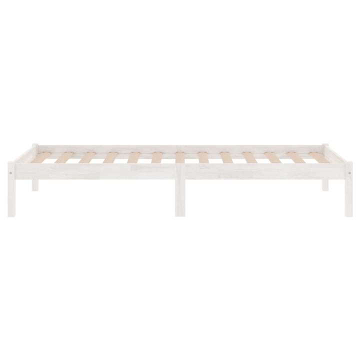 sengeramme 90x190 cm Single massivt træ hvid