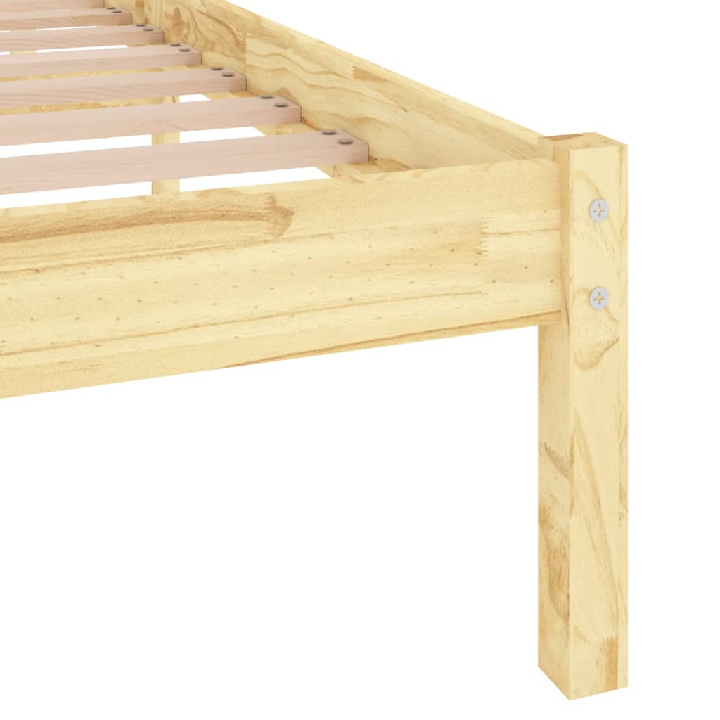 sengeramme 140x190 cm massivt fyrretræ