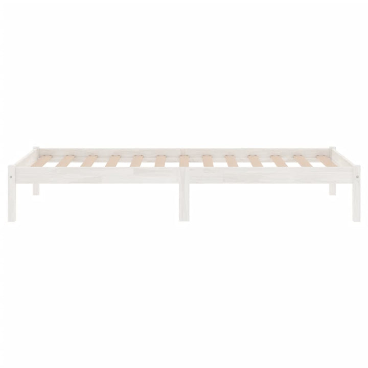 sengeramme 100x200 cm massivt fyrretræ hvid
