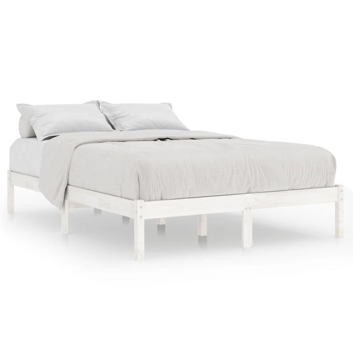 sengestel 180x200 cm Super King massivt fyrretræ hvid