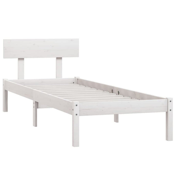 sengeramme 75x190 cm Small Single massivt træ hvid