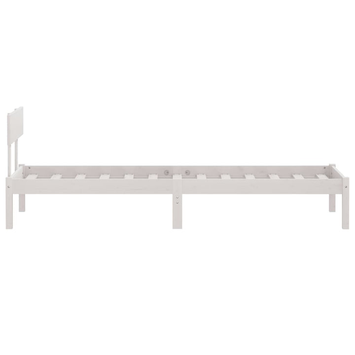 sengeramme 75x190 cm Small Single massivt træ hvid